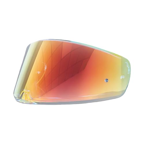 Sedici Strada 3 Visor,UV Protection Motorcycle Helmet Face Shield Visor Replacement Compatible with Sedici Strada 2 Strada 3 FT2 VECTOR FF801 FF397(Revo Clear Red) - color: Revo Clear Red