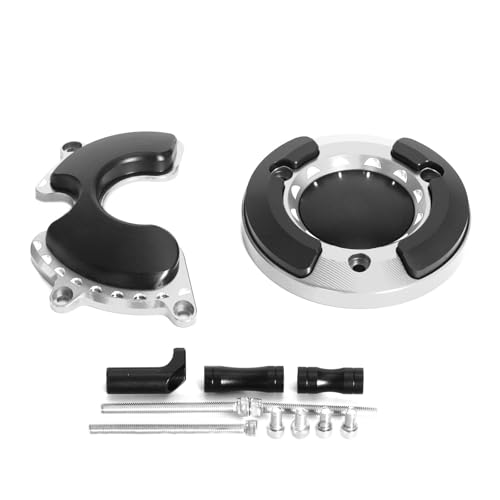 Monkey125 Left Right Engine Cover Protector Slider Compatible with Monkey 125 Super Cub C125 2018-2021 3D CNC Motorcycle Accessories Engine Crankcase Guard (Silver) - color: Silver2
