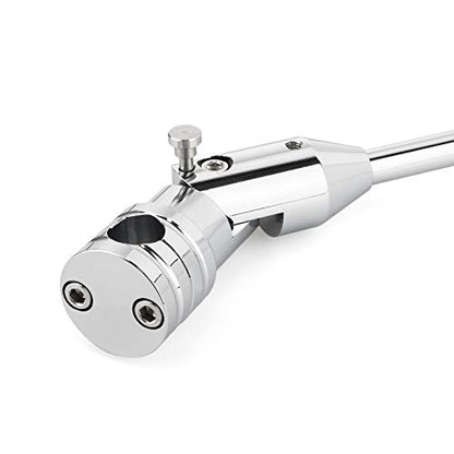GUAIMI Motorcycle Folding Flag Mounts Adjustable Flag Pole with Texas State Flag - color: Chrome