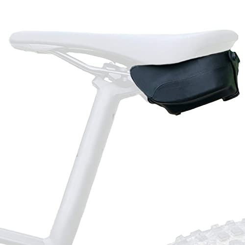 Aeroclam P2 Cycling Seat Bag Small Bike Saddle Bag Compact Under Seat Hard Shell Waterproof Aerodynamic for Mountain Road Bike Flat Top Small Lower