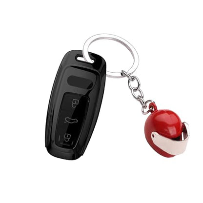 Car Parts Model Key Chains, Lovers Key Chain Set, Metal Parts Keyring, Universal Motorcycle Helmet Key Holder (K5-Red) - color: K5-red
