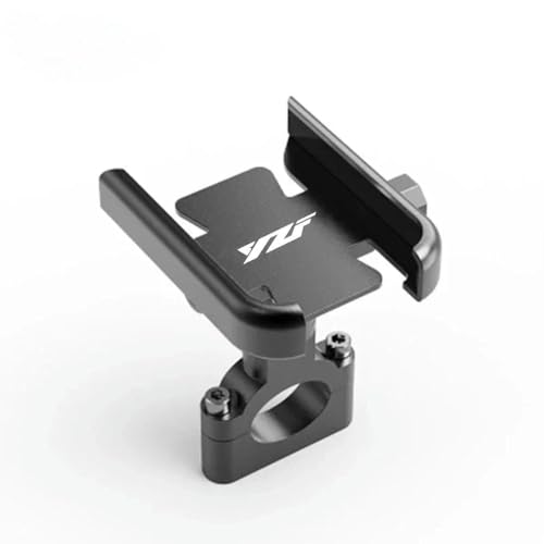 Motorcycle Phone Mount 360° Rotatable Motorbike Phone Holder for Yamaha YZF R1 R3 R25 R15 R6 R7 R125 YZFR3 YZFR6 Phone Holder Handlebar Mirrors Stand Bracket-Handlebar Black - color: Handlebar Black