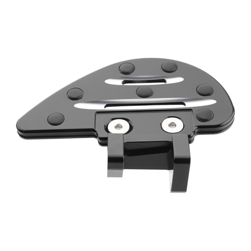 Motorcycle Passenger Footboard Foot Pegs for Can Am Spyder F3/ F3-S/ F3-T 2015+, Anti-Slip Wide Footpegs, Rear Footrest Floorboards, Motorbike Highway Footboard Accessories (Drop Shaped-Rear) - style: Drop Shaped-Rear