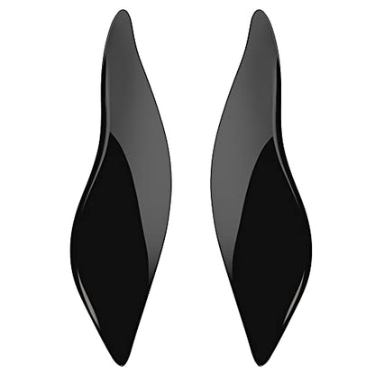 Advanblack Black Hole Side Wings Air Deflectors, Fairing Side Wing Windshield, Fairing Side Shield, Adjustable Wind Deflectors, Compatible for Harley Touring Street Electra Glide 2014-2023 - color: Black Hole