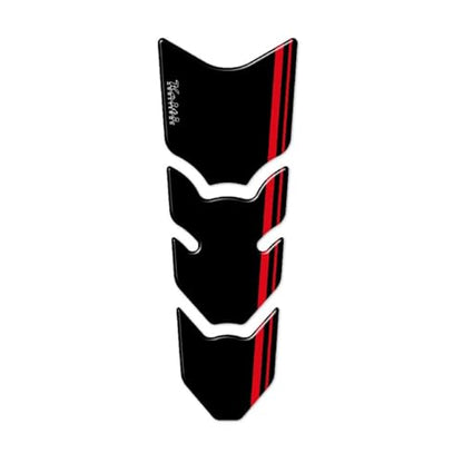 Keiti Motorcycle Tank Pad Universal Slim (Redline Black) - color: Redline Black