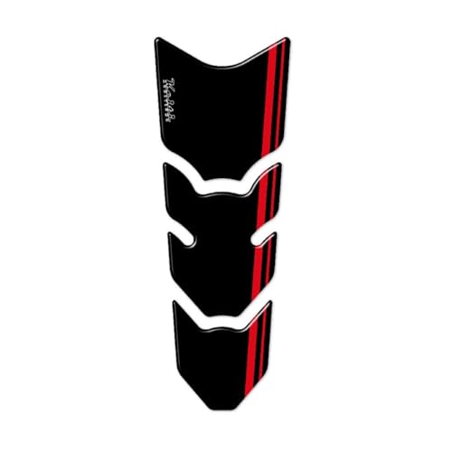 Keiti Motorcycle Tank Pad Universal Slim (Redline Black) - color: Redline Black