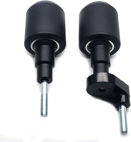 MZS Motorcycle Frame Sliders Compatible with YZF R6 YZF-R6 2008-2016, Falling Anti Crash Protector Guards No Cut Kits Aluminum Black - size: YZF-R6