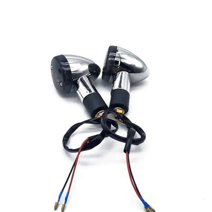 2pcs Universal Motorcycle Turn Signals Front Rear Turn Signal Blinker Light Compatible with Yamaha Motorcycle Bike Cruiser Bobber Chopper Shadow Honda Harley Kawasaki Suzuki (Smoke) - color: Smoke