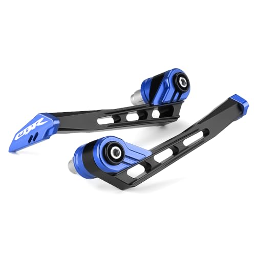 Motorcycle Brake Clutch Lever Guards Bar End Handguard Compatible with H.onda CBR 500R CBR600RR/CBR1000RR | Handlebar Protector CBR125/250R/300R Accessories (Blue) - color: Blue