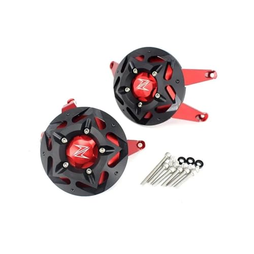 Motorcycle CNC Engine Stator Engine Protective Cover Guard Protector Compatible with Z900 Z 900 2017 2018 2019 2020 2021 2022 2023 2024(Red,B) - color: Red, size: B