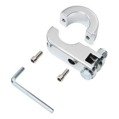 TCMT Chrome Foot Pegs Foot rest Mounting P-Clamp Footpeg Footrest Set Fits For Harley-Davidson 1 1/4"(32mm) highway bars - color: Chrome, size: P-Clamp Mounts