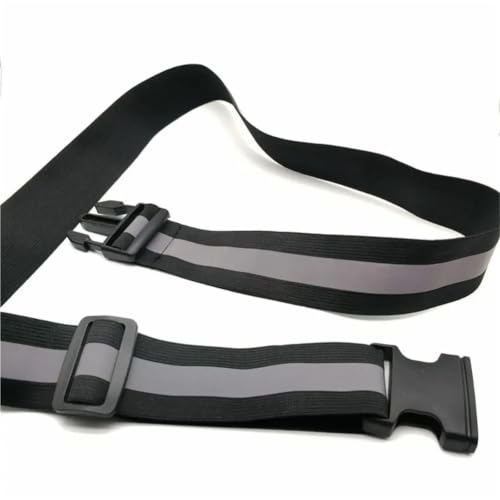 Reflective Bands 10pcs Elastic Adjustable Night Safety Reflective Belts Reflective Waist Cycling Equipment Running for Cycling Running - color: Green
