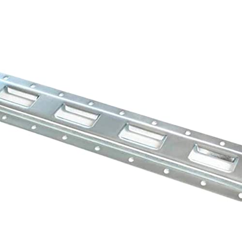 DC Cargo Mall E Track Vertical Tie Down Rail Kit 5' (6 Pack) for Garages, Vans, Trailers, Motorcycle Tie Downs, ATV Mountings - Galvanized Steel - Secure Cargo & Heavy Loads Up to 2,000 lbs - color: Galvanized Silver, size: 5 ft