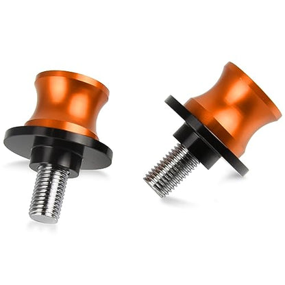 2pcs M10*1.25+1.5 DUKE Swingarm Spools,Motorcycle Swing Arm Spools Sliders Compatible with Duke 125 200 300 390 RC125 RC200 RC390 690 790 890 990 1090 1190 1290 Adventure(orange)