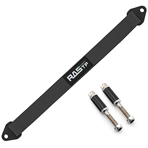 RASTP Limit Strap, Premium Quad Wrap Limit Strap Car Hauler Axle Straps Truck Wrecker Wheel Tie Down Strap with 10,000 Lb Webbing Strength (26 Inch, Black) - color: Black, size: 26 Inch