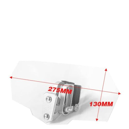 Motorcycle Windshield Extension Adjustable Spoiler Clamp-On Windscreen Deflector Compatible with All Motorcycle Models