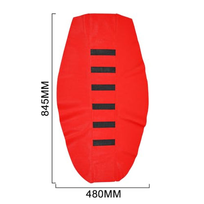Ebike Seat Cover for Yozma In 10 Electric Dirt Pit Bike Non-Slip Soft Cushion Red - color: red background black stripes