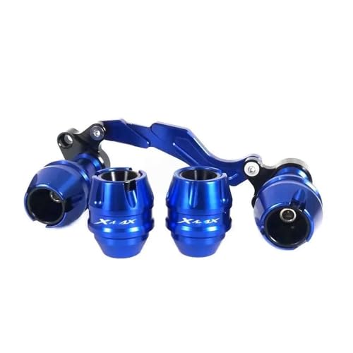for YA&MAHA XMAX300 Accessories Front Fork Wheel Muffler Tube Protection Frame Slider Shock Protector (Black)