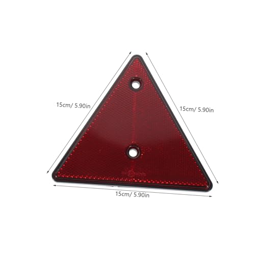 OUNONA 2pcs Reflective Triangle Warning Signs for Cars Roadside Safety Reflectors Enhanced Visibility Emergency Signs for Slow Moving Vehicles Sturdy and