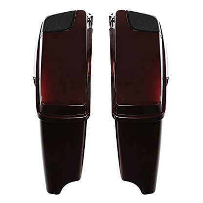 HR3 Twisted Cherry 4" Stretched Hard Saddlebags w/Speaker Lids Compatible with 2018-2019 Road Glide FLTRX 2018 Street Glide Special FLHXS Ultra Limited FLHTK & FLHTKL Low - color: Twisted Cherry