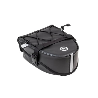 Giant Loop Klamath Tail Rack Pack, 4-liter Soft Luggage Motorcycle Bag, Secures to Any Motorcycle Tail Rack or Dirt Bike Rear Fenders (Black 2023)