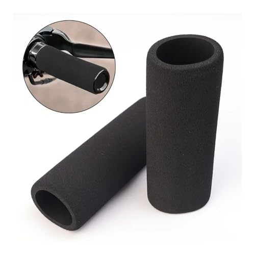 Non-Slip Handlebar Grip Covers Motorcycle Handlebar Cover Slip-on Anti Vibration Comfort Grip Sleeve Foam Anti-Slip Moto Handle Levers Grips - color: Color-w