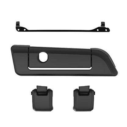 Moto Onfire Arctic Black Tour Trunk Luggage Latches Hinges Fit for AB Harley Touring Razor Chopped King Tour Trunk Luggage - color: Arctic Black