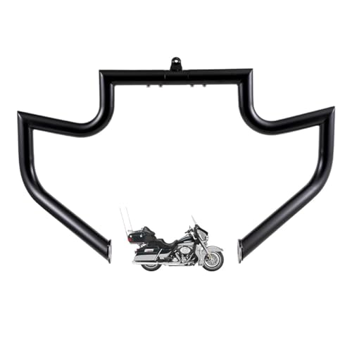 1.5" Crash Bar Engine Guard Highway Freeway Bar for Harley Davidson Touring Road Glide, Road King, Street Glide, Electra Glide,CVO & Trike Models (Fit for 2009-later Touring, Matte Black) - color: Matte Black, size: Fit For 2009-later Touring
