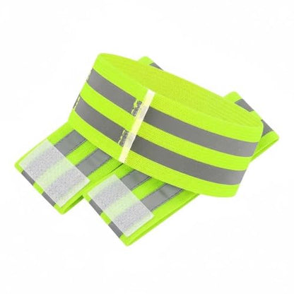 1 Pack Reflective Running Gear Bands - color: Nelon Green
