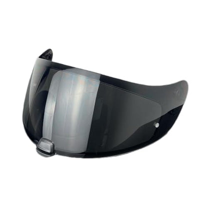 HJ20M Helmet Visor With Anti Fog Film, Motorcycle Helmet Face Shield Windshield Lens For HJC C70 FG-17 FG-ST IS-17 (Deep Black) - color: Deep Black