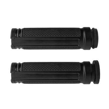 Motorcycle Hand Grips Handlebar Grips Fit for Harley Touring 2008-2025 Trike 2008-2025 Softail 2016-2024, 1 Inch Electronic Throttle Hand Grips - color: All Black