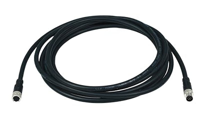M8 8-Pin Male to Female Connector Cable, A-Coded Straight Circular Industrial Molded Cable, IP67 Waterproof Unshielded PVC Wire, 30V 3A AC/DC, AWG24 - size: 1m, style: 8pin