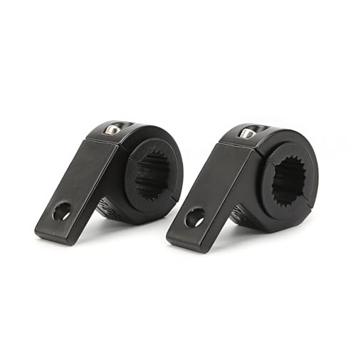 2 PCS Light Mounting Bracket Kit, Aluminum Light Bar Mount Clamp for Bull Bar, Roof Rack, Roll Cage, Horizontal Bar, Fits 0.87"-1.18" Tubes for Truck ATV UTV Motorcycle (Black)