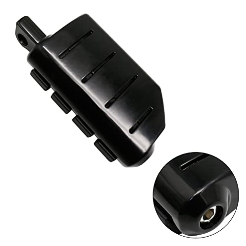 Motorcycle Footpegs Foot Rest Compatible with Harley Touring Street Glide Road King Road Glide Electra Glide Sportster Dyna Softail 10mm (StyleC#Black) - color: Style C#Black