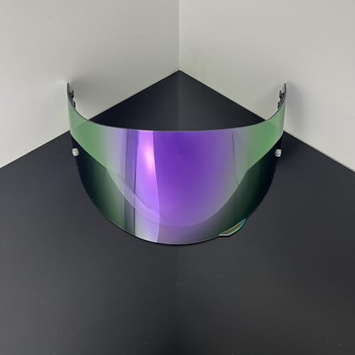 902 Helmet Visor Replacement,Motorcycle Helmet Face Shield for ILM 902,902L,902BT (Revo Deep Purple-Day Use Only) - color: Revo Deep Purple-day Use Only