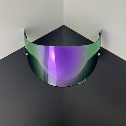 902 Helmet Visor Replacement,Motorcycle Helmet Face Shield for ILM 902,902L,902BT (Revo Deep Purple-Day Use Only) - color: Revo Deep Purple-day Use Only