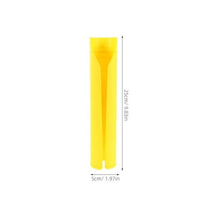 GLEAVI Motorcycle Front Fork Boot Set, Yellow Plastic Shock Absorber Protector Covers for Off-Road Dirt Bikes, Front Lower Fork Tube Guards for Racing and Trail Riding