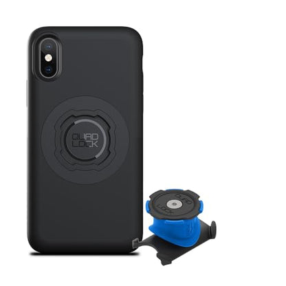 Quad Lock Stem/Handlebar Bike Phone Holder Kit with MAG Phone Case for iPhone X/XS - size: iPhone X/XS