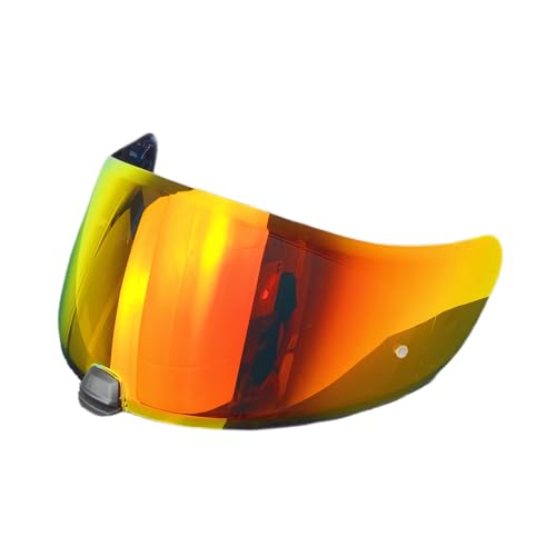 HJ20M Helmet Visor Replacement, Motorcycle Helmet Face Shield Windshield Lens For HJC C70 FG-17 FG-ST IS-17 (Revo Deep Red) - color: Revo Deep Red
