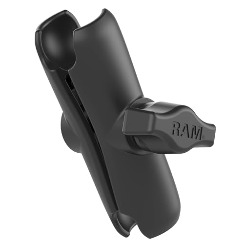 RAM Mounts Medium Double Socket Arm for B Size 1″ Ball Mount Components, RAM Mount Connector Arm, Marine-Grade Aluminum RAM-B-201U - size: 3.7 in.