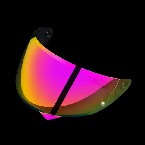 HJ-34P C10 Motorcycle Helmet Visor Replacement for HJ-34P C10 UV Protection Motorcycle Helmet Shield (Rose Red Gold) - color: Rose Red Gold