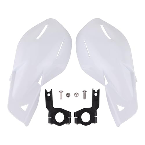 GOOFIT 7/8" Handlebar Hand Brush Guards Protector Handguards Assy Replacement for Motocross Motorcycle Off-road Pit Dirt Bike ATV White - color: White