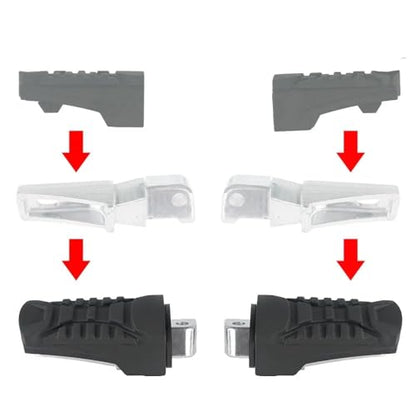 Motorcycle Footrest Rear Passenger Footpeg Rubber Cover Aluminum Foot Peg For BMW R1200GS ADV LC R1250GS Adventure 18-23(Rubber Cover Only) - color: Rubber Cover Only