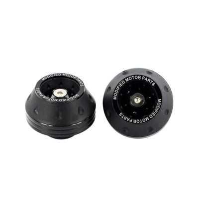 Universal Motorcycle Wheel Protection Crash Pad Motorbike Crash Protectors(2Pcs Black) - color: 2Pcs Black