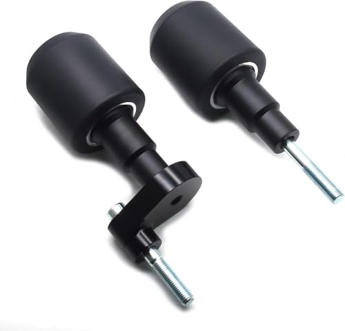 MZS Motorcycle Frame Sliders Compatible with YZF R6 YZF-R6 2008-2016, Falling Anti Crash Protector Guards No Cut Kits Aluminum Black - size: YZF-R6