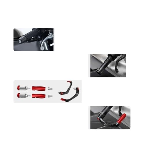 Clutch Lever Guards for CBR250R CBR300R CBR300RR CBR500R CBR600 CBR600F Motorcycle Handlebar Brake Clutch Lever Hand Guard Protector Handguard - color: Silver With logo