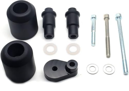 MZS Motorcycle Frame Sliders Compatible with YZF R6 YZF-R6 2008-2016, Falling Anti Crash Protector Guards No Cut Kits Aluminum Black - size: YZF-R6