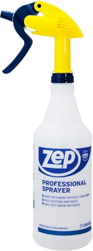 ZEP Professional Sprayer Bottle, 32 oz, Pack of 3, HDPRO1 | Versatile Adjustable Nozzle, Fine Mist or Powerful Spray, Refillable for Diluted Concentrate