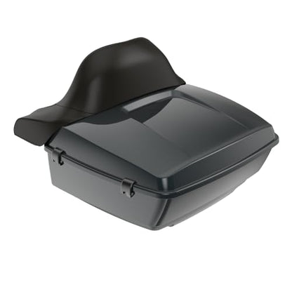 Advanblack 2024 Road Glide King Tour Trunk Pack Compatible with Harley Touring CVO Road Glide, Street Glide, 2023.5 2024 2025 Detachable Mounting Rack, Backrest & Trunk Liners (Iron Horse Metallic) - color: Iron Horse Metallic
