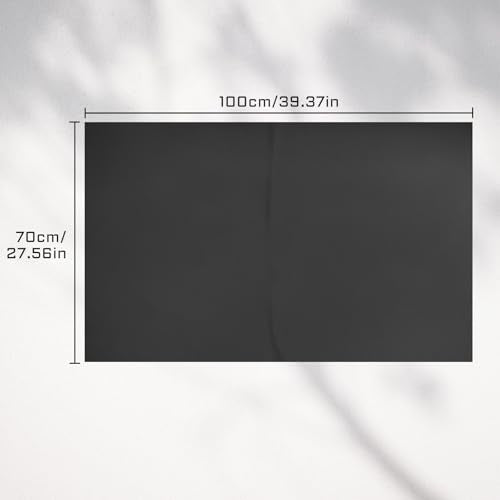 Motorcycle Seat Cover Elastic Leather Replaced Skin Universal DIY Seat Protector with 100pcs Thumb Tack Black (39.4’’ x 27.6 ’’)